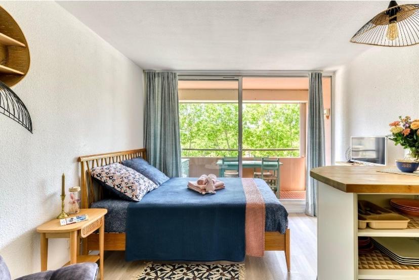 Studio Les Regates Avec Loggia Et Parking Gratuit Plage Du Grazel גרואיסאן מראה חיצוני תמונה
